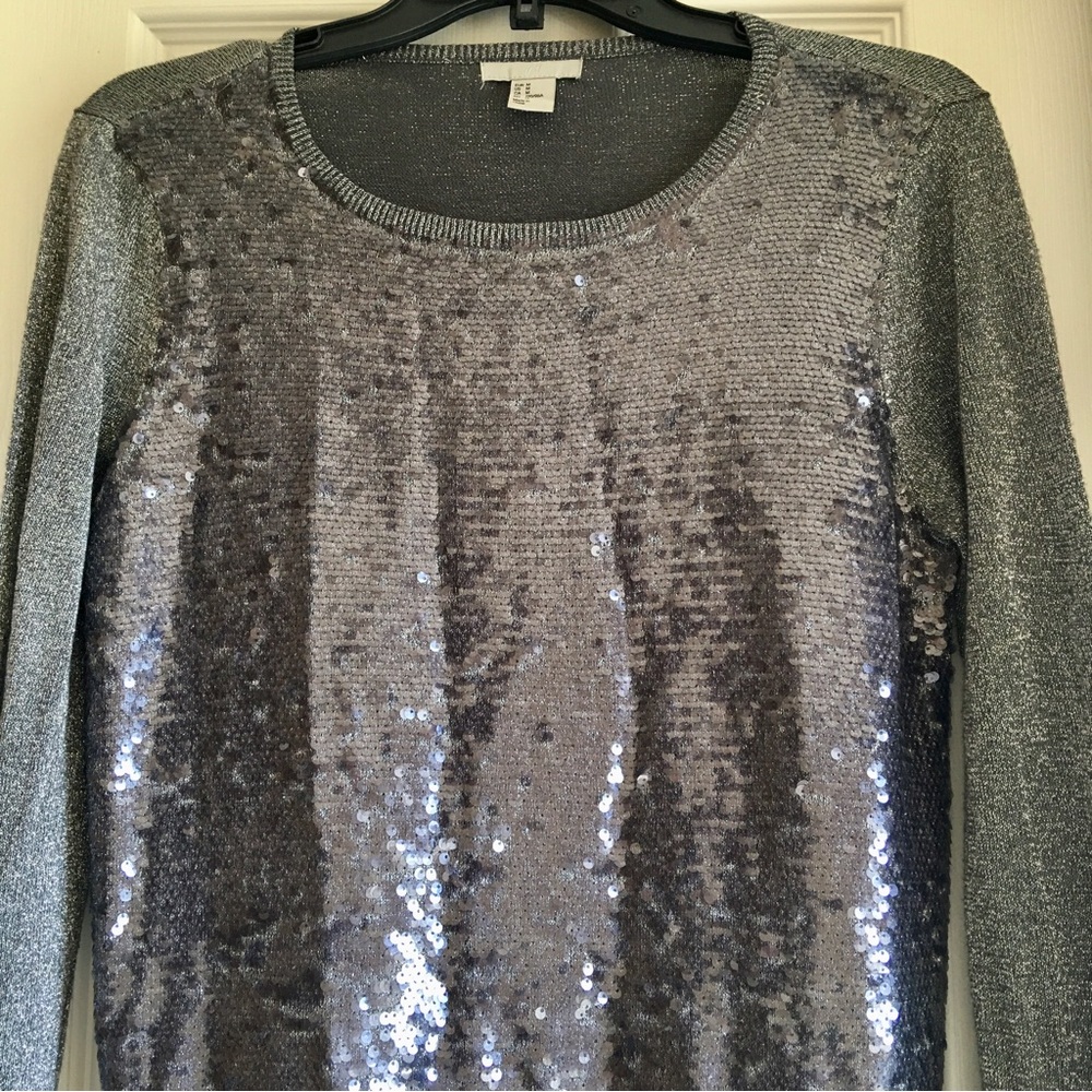 Glam H&M sequin pullover sweater!! 💫